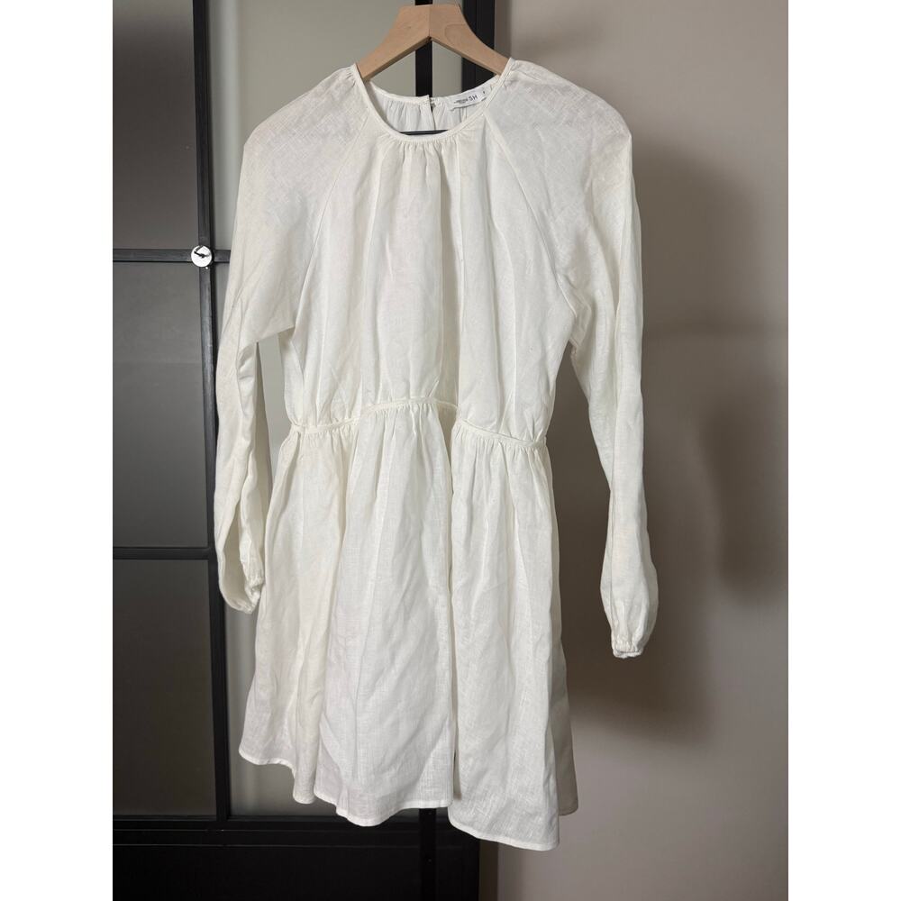 DISSH White Long-Sleeve Mini Dress